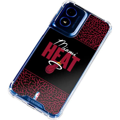 NBA Miami Heat Elephant Print Moto G 5G (2024) Clear Case